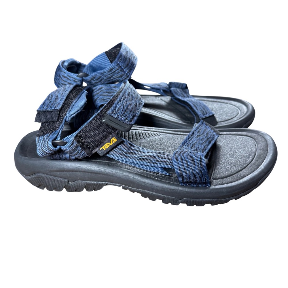 Teva Hurricane XLT2 Mens 7 Blue Black Patterned Sport Sandals 1019234